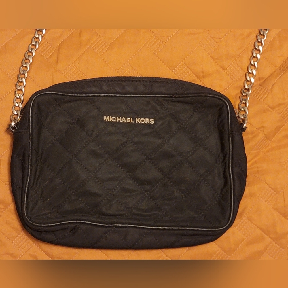 Michael Kors Black Quilted (missing chain) crossbody